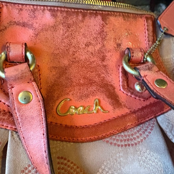 Coach Ashley Dotted C Signature Sateen Shoulder Bag Purse - Picture 10 of 10